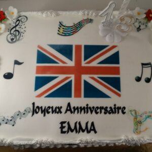 Drapeau Angleterre notes de musique