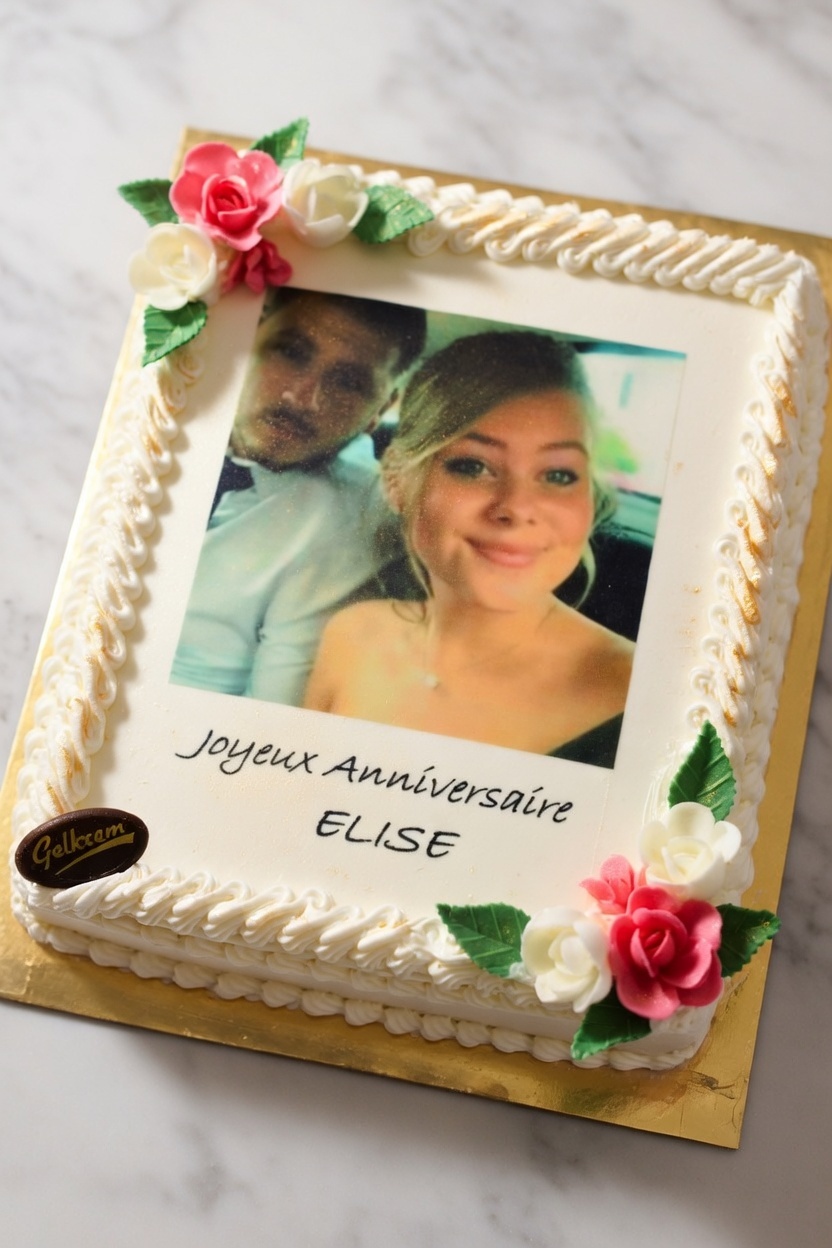 Glace avec photo personnalisée